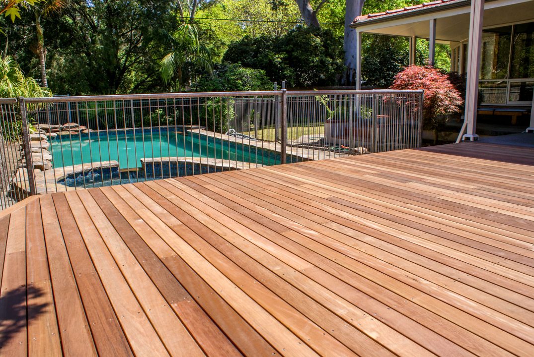 Timber deck by pool in South Australia