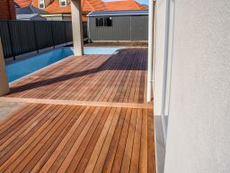 Timber pool decking