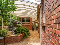 Curved roof steel patio