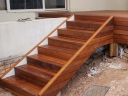 timber deck stairs